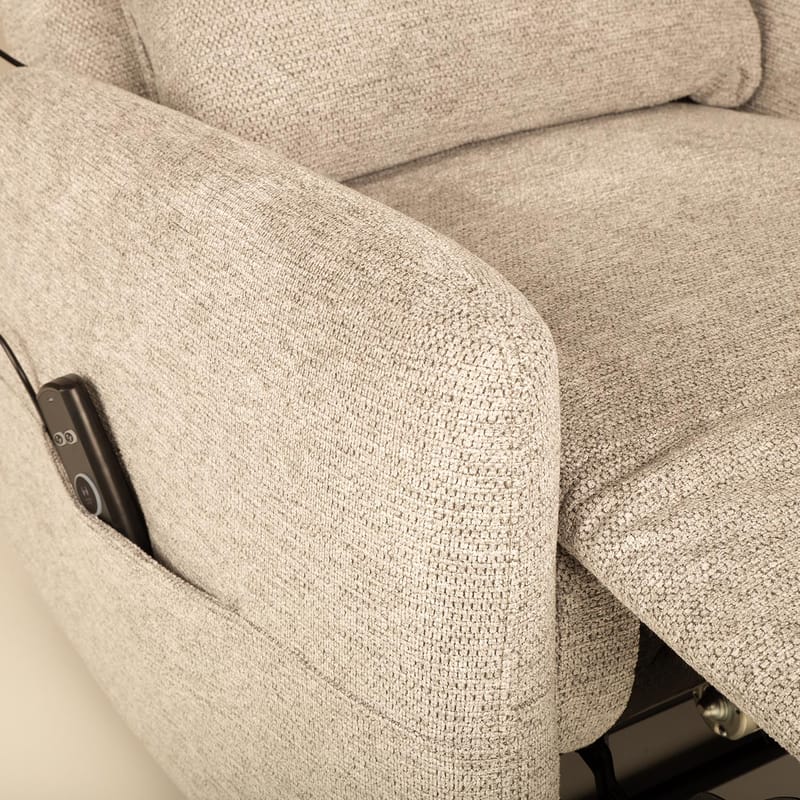 Recliner-nojatuoli Gränor sähköisellä mekanismilla ja hierontatoiminnolla - Beige - Huonekalut - Tuoli & nojatuoli - Nojatuoli & lepotuoli - Hierontatuolit