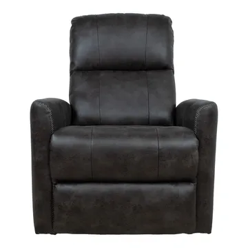 Recliner-nojatuoli Lönvik manuaalisella keinuvalla ja pyörivällä mekanismilla - harmaa - Huonekalut - Tuoli & nojatuoli - Nojatuoli & lepotuoli - Nojatuoli rahilla