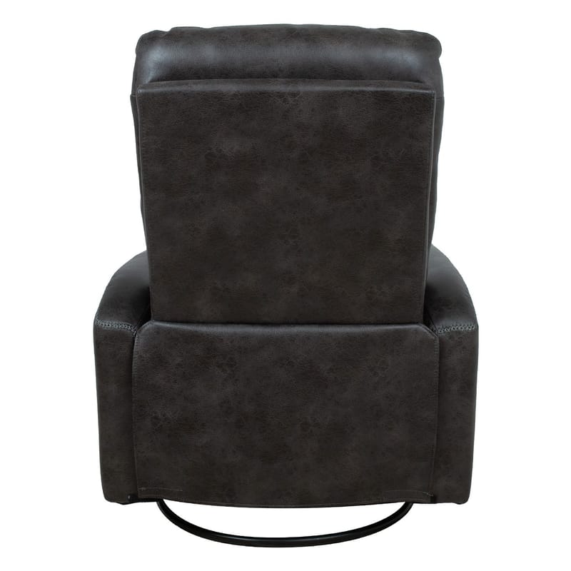 Recliner-nojatuoli Lönvik manuaalisella keinuvalla ja pyörivällä mekanismilla - harmaa - Huonekalut - Tuoli & nojatuoli - Nojatuoli & lepotuoli - Nojatuoli rahilla