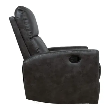 Recliner-nojatuoli Lönvik manuaalisella keinuvalla ja pyörivällä mekanismilla - harmaa - Huonekalut - Tuoli & nojatuoli - Nojatuoli & lepotuoli - Nojatuoli rahilla