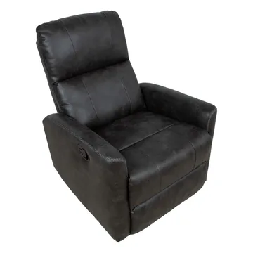 Recliner-nojatuoli Lönvik manuaalisella keinuvalla ja pyörivällä mekanismilla - harmaa - Huonekalut - Tuoli & nojatuoli - Nojatuoli & lepotuoli - Nojatuoli rahilla