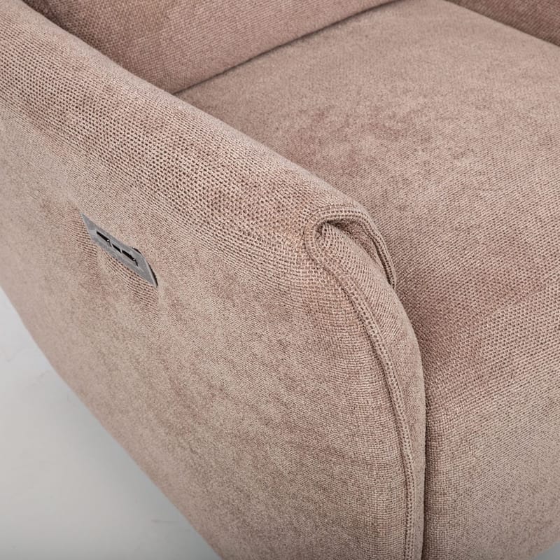 Recliner-nojatuoli Lavor sähköisellä mekanismilla - vaaleanruskea - Huonekalut - Tuoli & nojatuoli - Nojatuoli & lepotuoli - Mekanismituoli