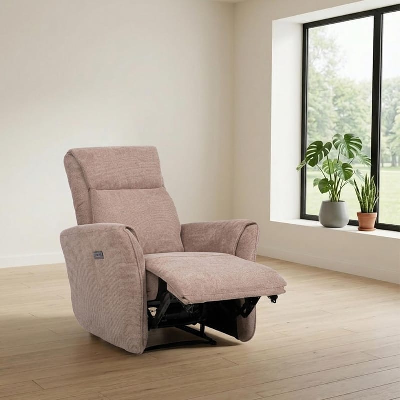 Recliner-nojatuoli Lavor sähköisellä mekanismilla - vaaleanruskea - Huonekalut - Tuoli & nojatuoli - Nojatuoli & lepotuoli - Mekanismituoli