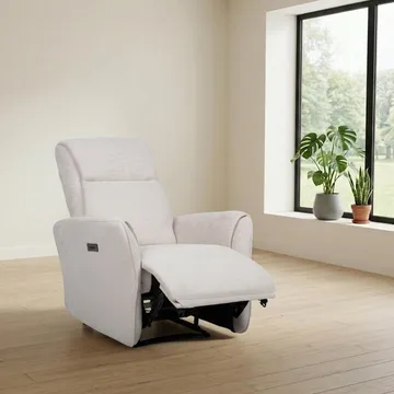 Recliner-nojatuoli Lavor sähköisellä mekanismilla - valkoinen - Huonekalut - Tuoli & nojatuoli - Nojatuoli & lepotuoli - Mekanismituoli