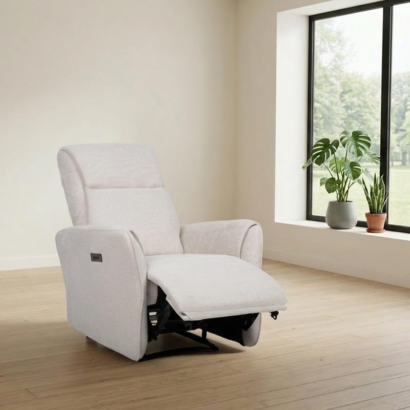 Recliner-nojatuoli Lavor sähköisellä mekanismilla - valkoinen - Huonekalut - Tuoli & nojatuoli - Nojatuoli & lepotuoli - Mekanismituoli