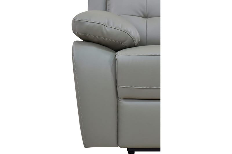 Recliner-nojatuoli Loft24 Nojatuoli Lannilis vaaleanharmaa, PU/puu/metalli, sähkötoiminen lepotuoli Ljusgrå - Huonekalut - Tuoli & nojatuoli - Nojatuoli & lepotuoli - Mekanismituoli