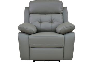 Recliner-nojatuoli Loft24 Nojatuoli Lannilis vaaleanharmaa, PU/puu/metalli, sähkötoiminen lepotuoli Ljusgrå - Huonekalut - Tuoli & nojatuoli - Nojatuoli & lepotuoli - Mekanismituoli