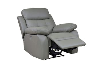 Recliner-nojatuoli Loft24 Nojatuoli Lannilis vaaleanharmaa, PU/puu/metalli, sähkötoiminen lepotuoli Ljusgrå - Huonekalut - Tuoli & nojatuoli - Nojatuoli & lepotuoli - Mekanismituoli