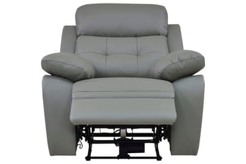 Recliner-nojatuoli Loft24 Nojatuoli Lannilis vaaleanharmaa, PU/puu/metalli, sähkötoiminen lepotuoli Ljusgrå - Huonekalut - Tuoli & nojatuoli - Nojatuoli & lepotuoli - Mekanismituoli