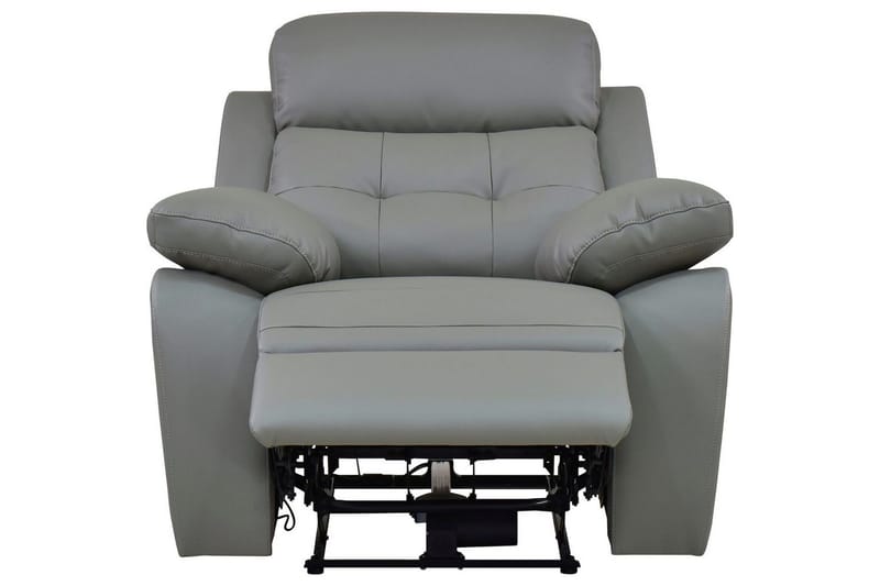 Recliner-nojatuoli Loft24 Nojatuoli Lannilis vaaleanharmaa, PU/puu/metalli, sähkötoiminen lepotuoli Ljusgrå - Huonekalut - Tuoli & nojatuoli - Nojatuoli & lepotuoli - Mekanismituoli