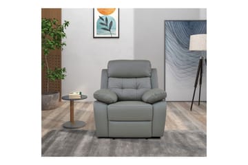 Recliner-nojatuoli Loft24 Nojatuoli Lannilis vaaleanharmaa, PU/puu/metalli, sähkötoiminen lepotuoli Ljusgrå - Huonekalut - Tuoli & nojatuoli - Nojatuoli & lepotuoli - Mekanismituoli