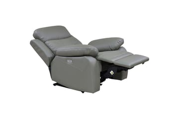 Recliner-nojatuoli Loft24 Nojatuoli Lannilis vaaleanharmaa, PU/puu/metalli, sähkötoiminen lepotuoli Ljusgrå - Huonekalut - Tuoli & nojatuoli - Nojatuoli & lepotuoli - Mekanismituoli