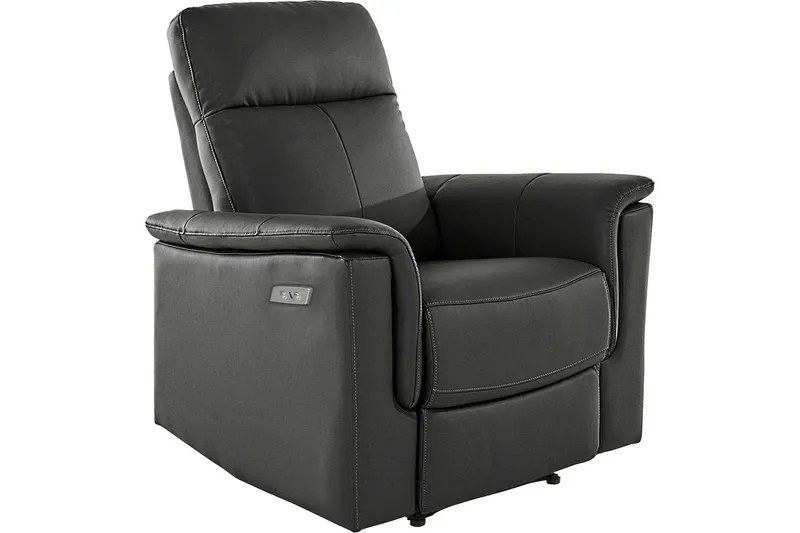 Recliner-nojatuoli Loft24 Nojatuoli Southbrook harmaa, PU/puu/metalli, sähkötoiminen recliner Grå - Huonekalut - Tuoli & nojatuoli - Nojatuoli & lepotuoli - Mekanismituoli