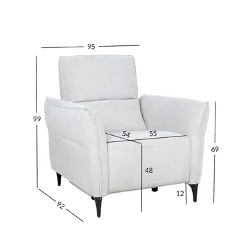 Recliner-nojatuoli Näsdal sähköisellä mekanismilla - vaaleanbeige - Huonekalut - Tuoli & nojatuoli - Nojatuoli & lepotuoli - Mekanismituoli
