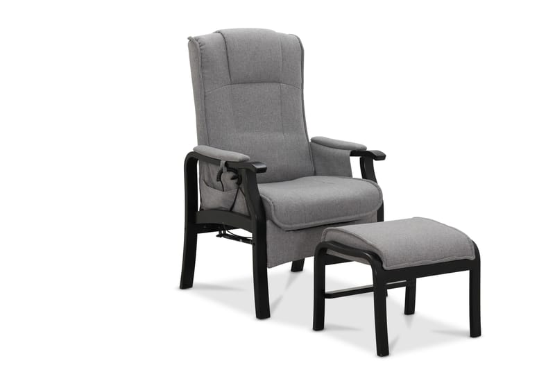 Recliner-nojatuoli NO_BRAND Saika-sähköinen recliner-nojatuoli Vaaleanharmaa, undefined