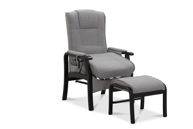 Recliner-nojatuoli NO_BRAND Saika-sähköinen recliner-nojatuoli Vaaleanharmaa - Huonekalut - Tuoli & nojatuoli - Nojatuoli & lepotuoli - Nojatuoli rahilla