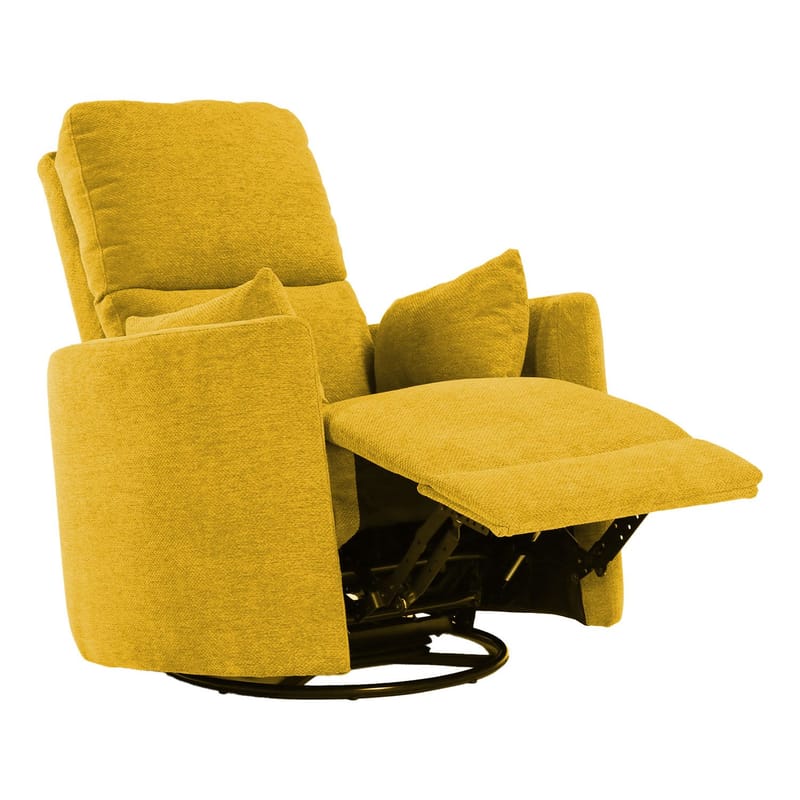 Recliner-nojatuoli Ravel manuaalisella kääntyvällä ja pyörivällä mekanismilla - keltainen - Huonekalut - Tuoli & nojatuoli - Nojatuoli & lepotuoli - Mekanismituoli
