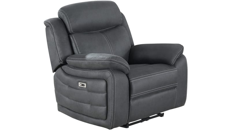 Recliner-nojatuoli Rindal kangas sähköinen, harmaa