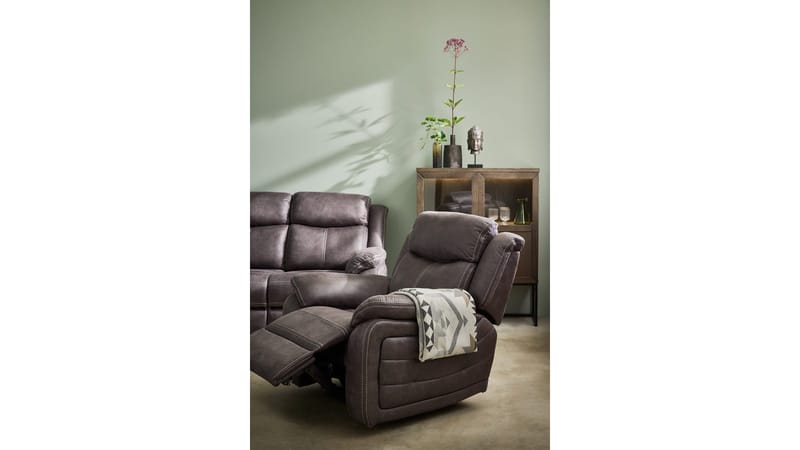 Recliner-nojatuoli Rindal kangas sähköinen - ruskeanharmaa - Huonekalut - Tuoli & nojatuoli - Nojatuoli & lepotuoli - Mekanismituoli
