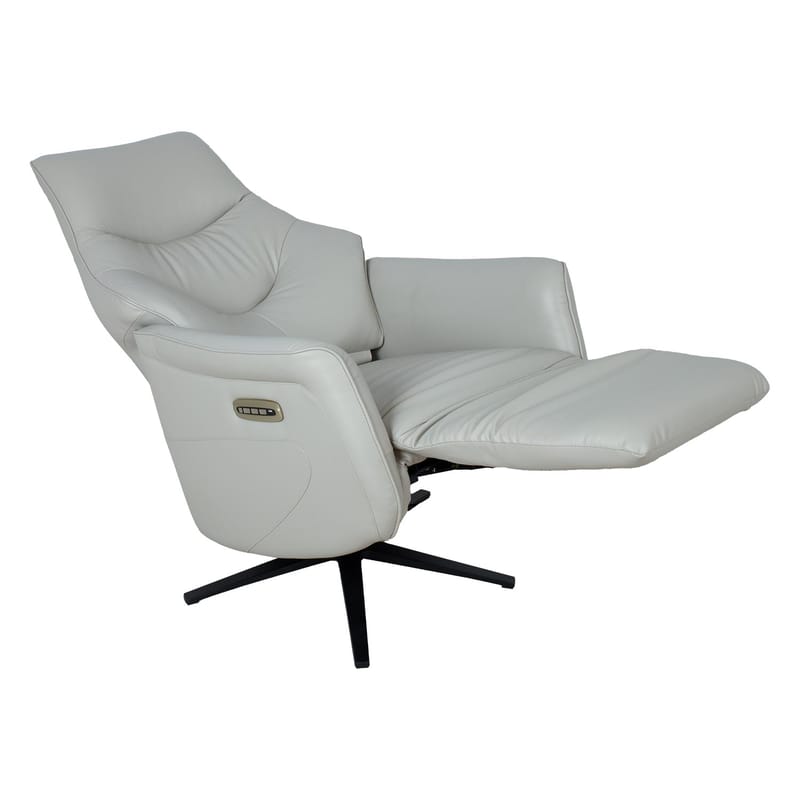 Recliner-nojatuoli Rosdal sähköisellä mekanismilla - beige nahka - Huonekalut - Tuoli & nojatuoli - Nojatuoli & lepotuoli - Mekanismituoli