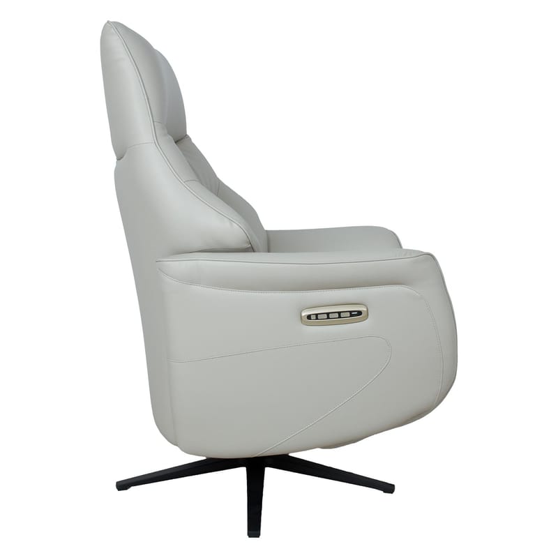 Recliner-nojatuoli Rosdal sähköisellä mekanismilla - beige nahka - Huonekalut - Tuoli & nojatuoli - Nojatuoli & lepotuoli - Mekanismituoli
