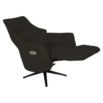 Recliner-nojatuoli Rosdal sähköisellä mekanismilla - ruskea nahka - Huonekalut - Tuoli & nojatuoli - Nojatuoli & lepotuoli - Mekanismituoli