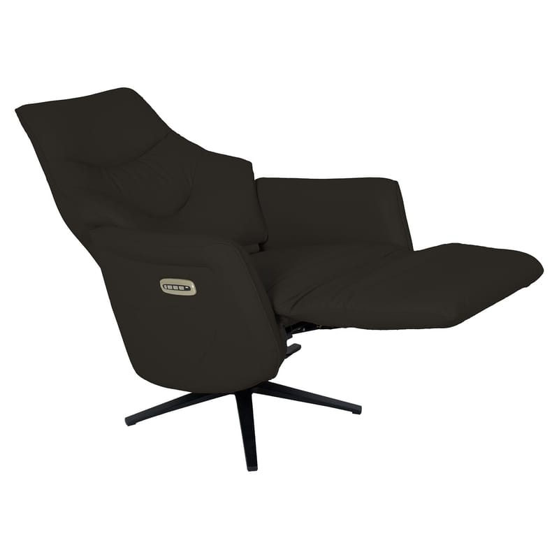 Recliner-nojatuoli Rosdal sähköisellä mekanismilla - ruskea nahka - Huonekalut - Tuoli & nojatuoli - Nojatuoli & lepotuoli - Mekanismituoli