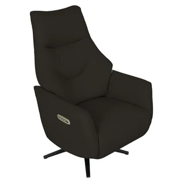 Recliner-nojatuoli Rosdal sähköisellä mekanismilla - ruskea nahka - Huonekalut - Tuoli & nojatuoli - Nojatuoli & lepotuoli - Mekanismituoli