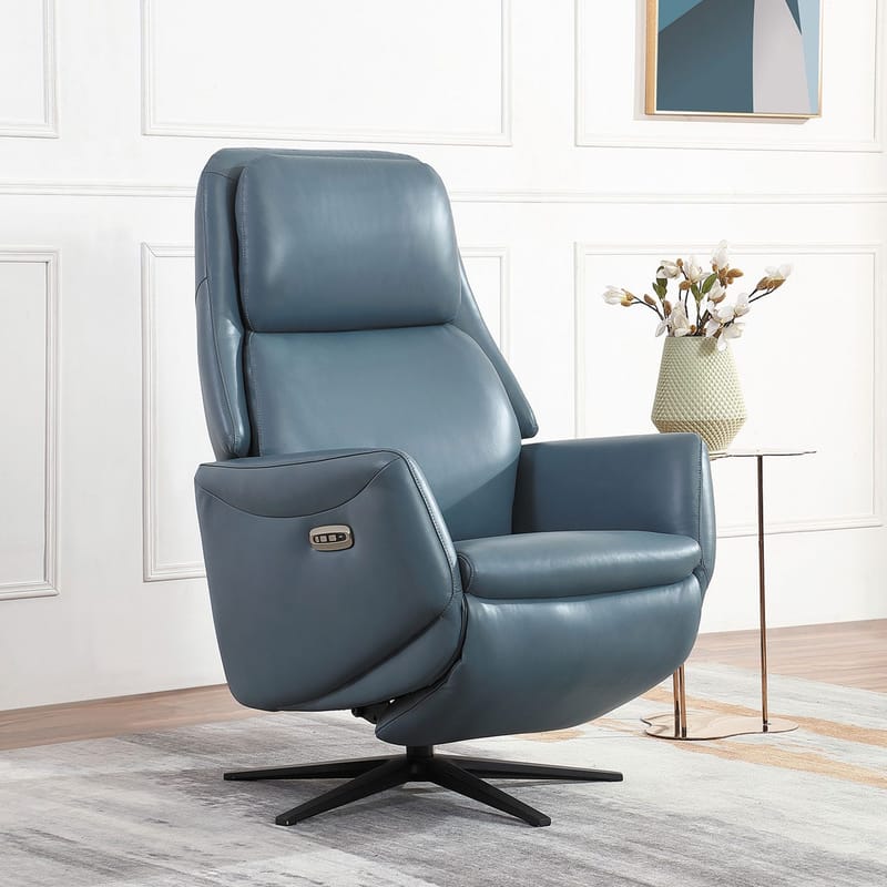Recliner-nojatuoli Wikros sähköisellä mekanismilla - sininen - Huonekalut - Tuoli & nojatuoli - Nojatuoli & lepotuoli - Mekanismituoli