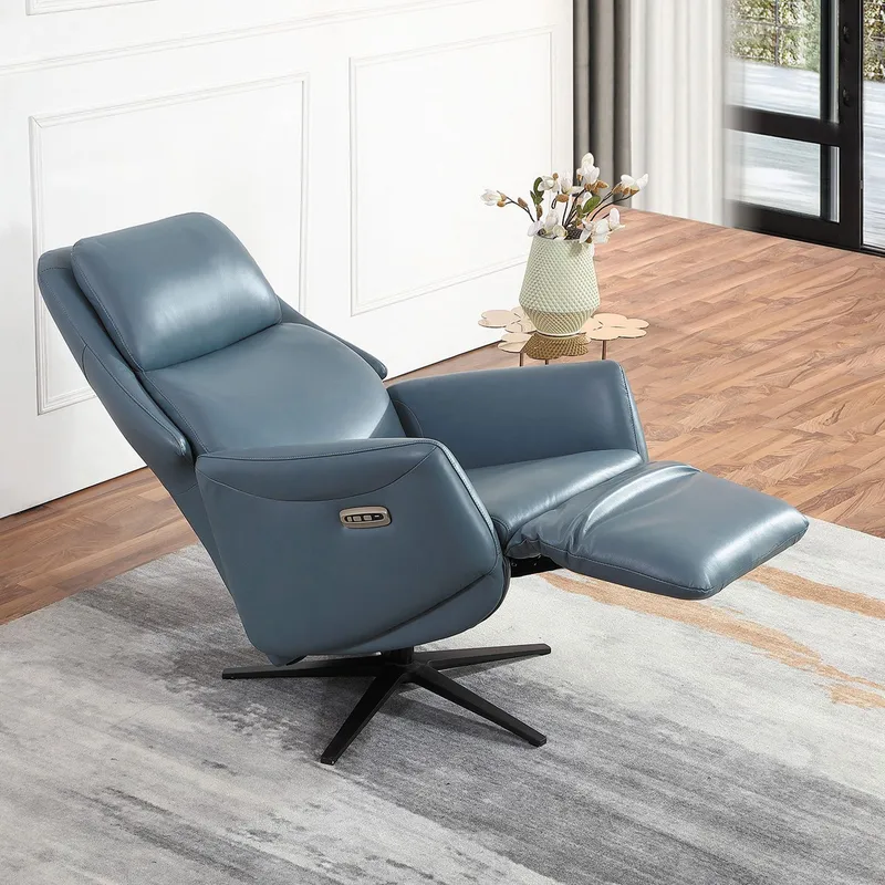 Recliner-nojatuoli Wikros sähköisellä mekanismilla - sininen - Huonekalut - Tuoli & nojatuoli - Nojatuoli & lepotuoli - Mekanismituoli