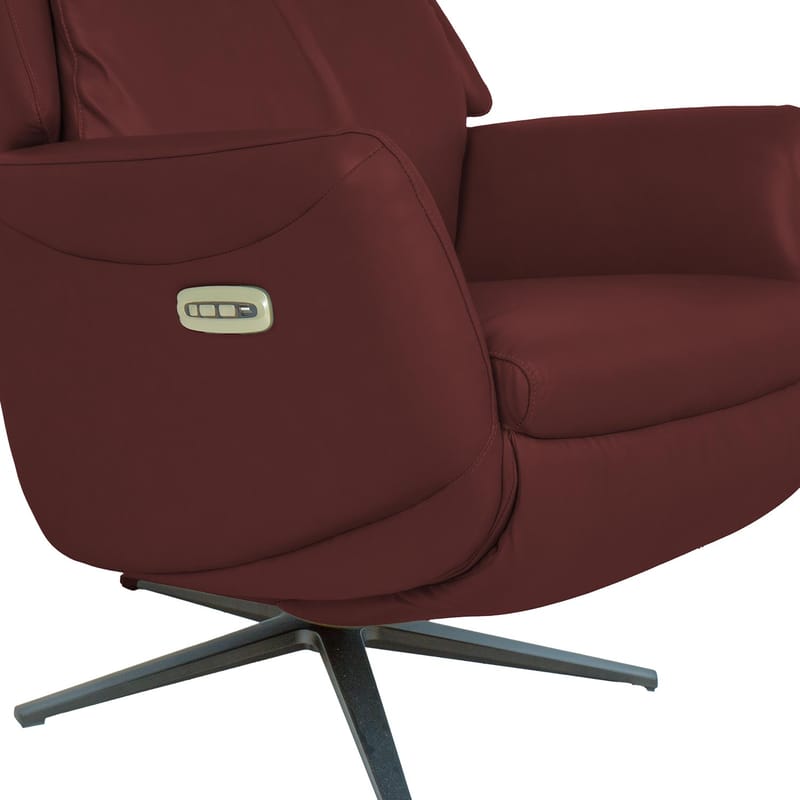 Recliner-nojatuoli Wikros sähköisellä mekanismilla - tummanpunainen - Huonekalut - Tuoli & nojatuoli - Nojatuoli & lepotuoli - Nojatuoli rahilla
