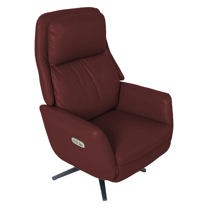 Recliner-nojatuoli Wikros sähköisellä mekanismilla - tummanpunainen - Huonekalut - Tuoli & nojatuoli - Nojatuoli & lepotuoli - Nojatuoli rahilla