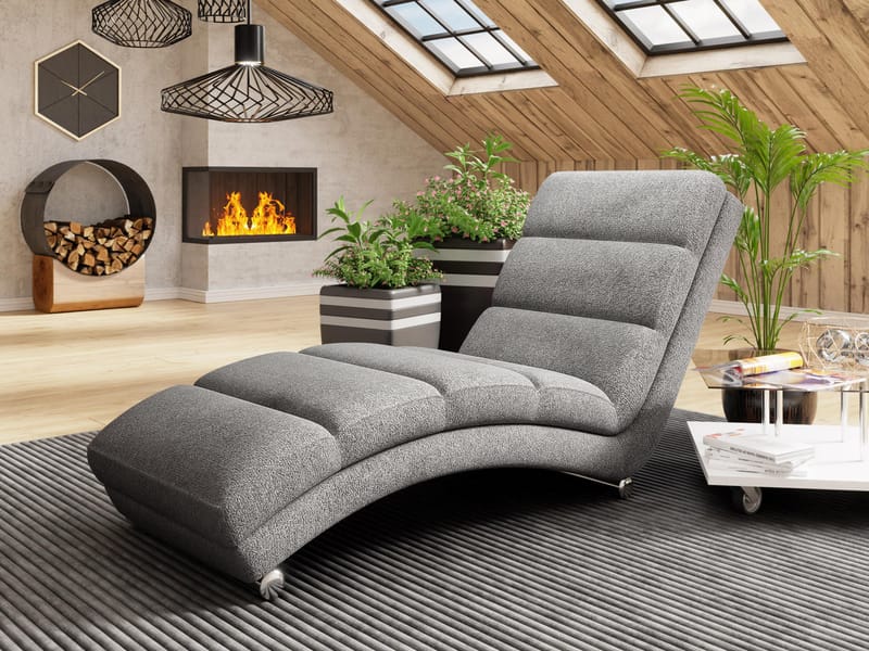 Regalado-lepotuoli - harmaa - Huonekalut - Tuoli & nojatuoli - Nojatuoli & lepotuoli - Makuutuoli & divaanituoli