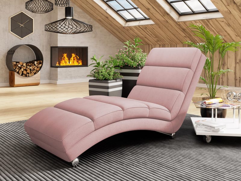 Regalado-lepotuoli - vaaleanpunainen - Huonekalut - Tuoli & nojatuoli - Nojatuoli & lepotuoli - Makuutuoli & divaanituoli