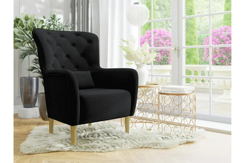 Rushmore Fåtölj Black - Huonekalut - Tuoli & nojatuoli - Nojatuoli & lepotuoli