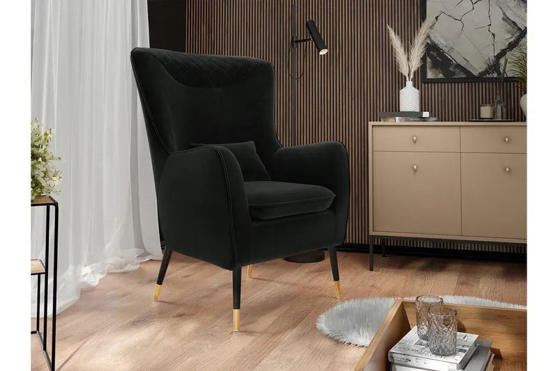 Rushmore Fåtölj Black - Huonekalut - Tuoli & nojatuoli - Nojatuoli & lepotuoli