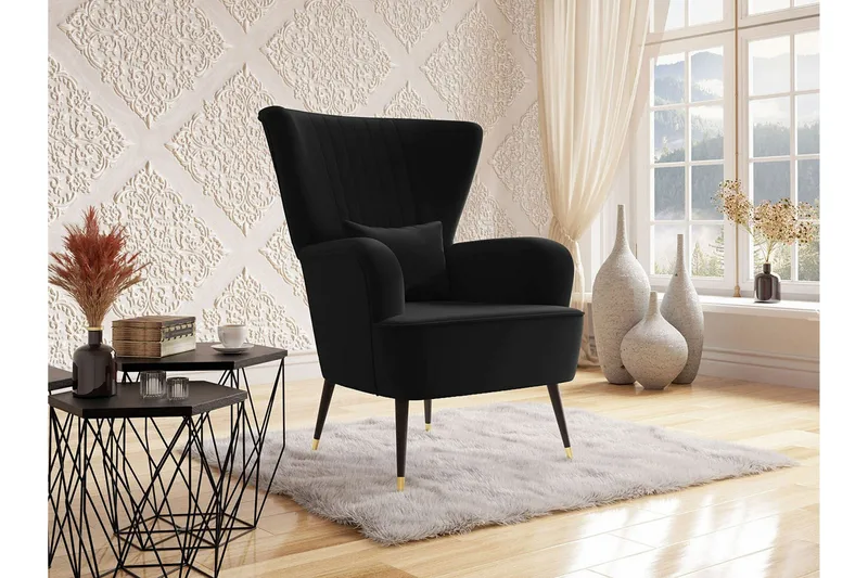 Rushmore Fåtölj Black - Huonekalut - Tuoli & nojatuoli - Nojatuoli & lepotuoli
