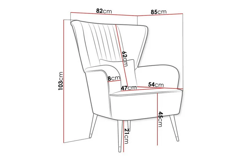Rushmore Fåtölj Black - Huonekalut - Tuoli & nojatuoli - Nojatuoli & lepotuoli