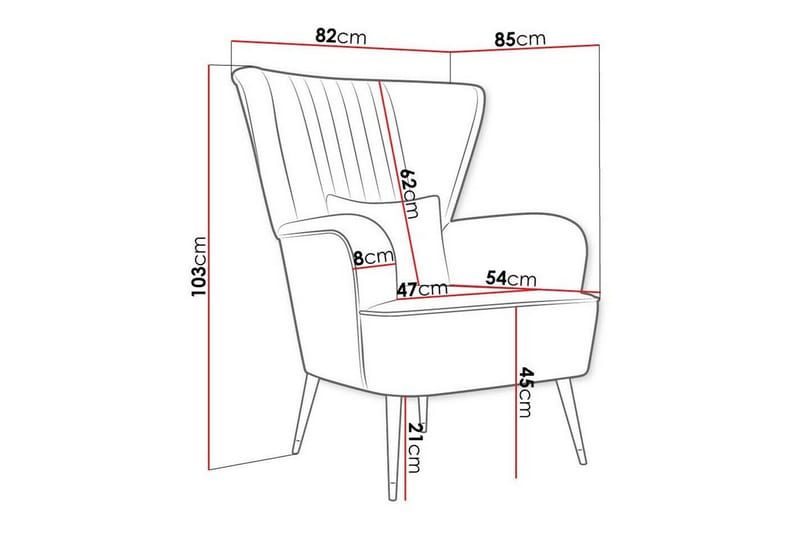 Rushmore Fåtölj Black - Huonekalut - Tuoli & nojatuoli - Nojatuoli & lepotuoli