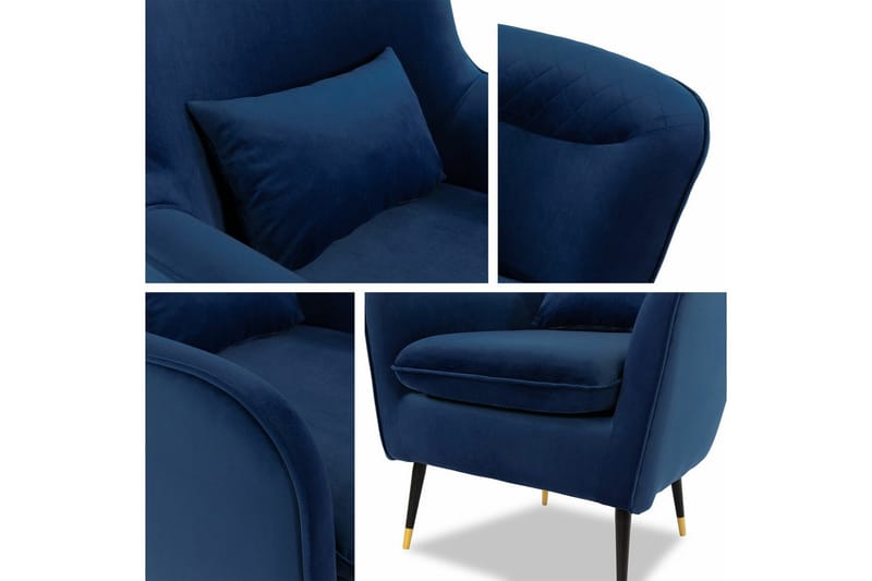 Rushmore Fåtölj Dark blue - Huonekalut - Tuoli & nojatuoli - Nojatuoli & lepotuoli