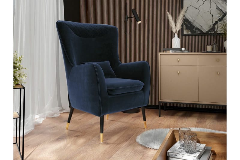 Rushmore Fåtölj Dark blue - Huonekalut - Tuoli & nojatuoli - Nojatuoli & lepotuoli