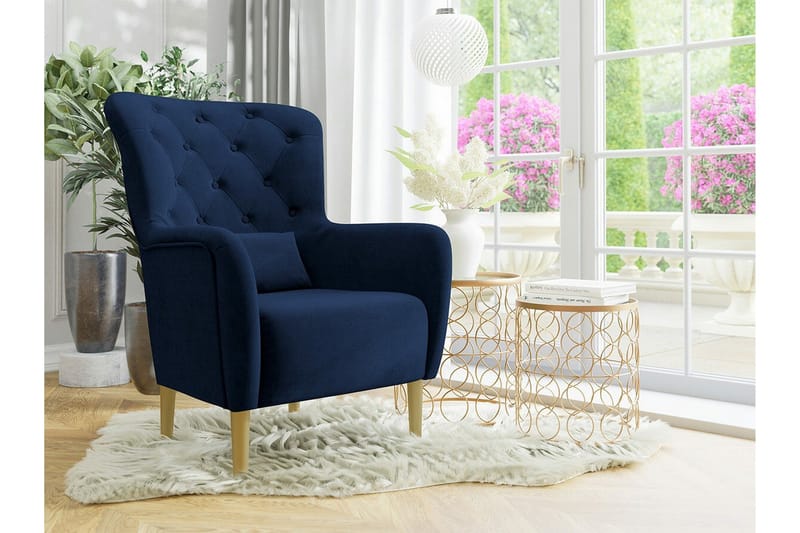Rushmore Fåtölj Dark Blue/Blue - Huonekalut - Tuoli & nojatuoli - Nojatuoli & lepotuoli