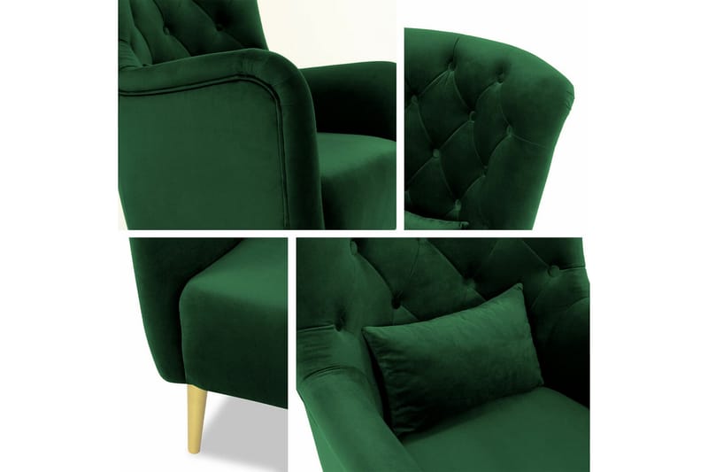 Rushmore Fåtölj Dark green - Huonekalut - Tuoli & nojatuoli - Nojatuoli & lepotuoli