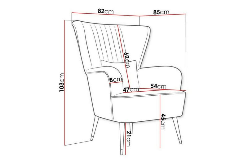 Rushmore Fåtölj Dark green - Huonekalut - Tuoli & nojatuoli - Nojatuoli & lepotuoli