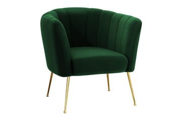 Rushmore Fåtölj Dark green/Gold - Huonekalut - Tuoli & nojatuoli - Nojatuoli & lepotuoli