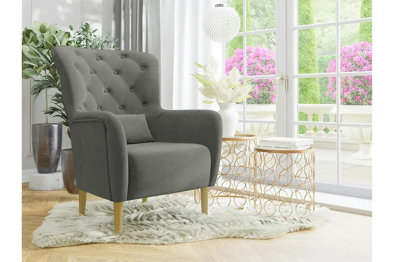 Rushmore Fåtölj Dark grey - Huonekalut - Tuoli & nojatuoli - Nojatuoli & lepotuoli