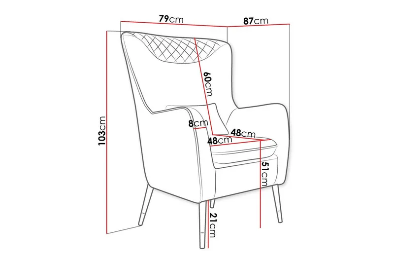 Rushmore Fåtölj Green - Huonekalut - Tuoli & nojatuoli - Nojatuoli & lepotuoli