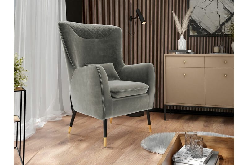 Rushmore Fåtölj Grey/Black - Huonekalut - Tuoli & nojatuoli - Nojatuoli & lepotuoli