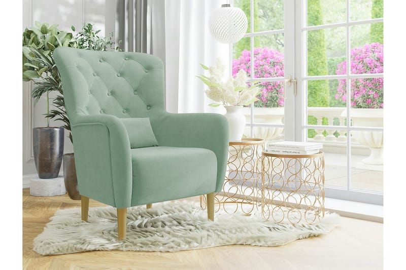 Rushmore Fåtölj Light green/Green/Mint - Huonekalut - Tuoli & nojatuoli - Nojatuoli & lepotuoli