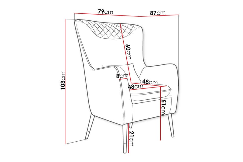 Rushmore Fåtölj Yellow-Green - Huonekalut - Tuoli & nojatuoli - Nojatuoli & lepotuoli